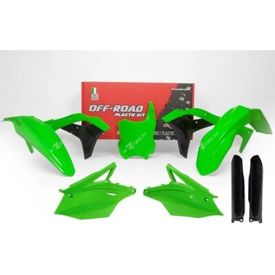 Race Tech Neon Grün/Schwarz Kawasaki KX250F Kunststoff-Kit - Unisex Race Tech Neon Grün/Schwarz Kawasaki KX250F Kunststoff-Kit - Unisex