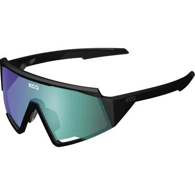 Occhiali da sole KOO Spectro Nero Opaco - Verde Specchio - Unisex Occhiali da sole KOO Spectro Nero Opaco - Verde Specchio - Unisex