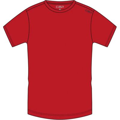 T-shirt montagne rouge CMP à manches courtes T-shirt montagne rouge CMP à manches courtes