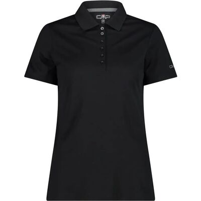 CMP Black Polo Shirt - Breathable UV Quick-Dry for Hiking CMP Black Polo Shirt - Breathable UV Quick-Dry for Hiking