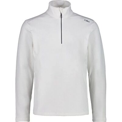 Sweat à Col Haut avec Demi-zip Blanc - Couche de Ski Sweat à Col Haut avec Demi-zip Blanc - Couche de Ski