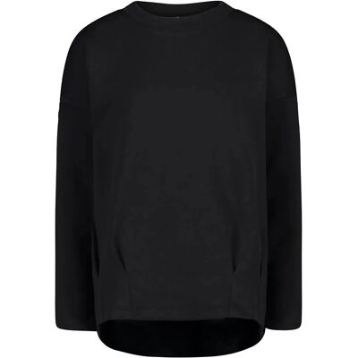 CMP Damen-Sweatshirt - Moderner Schnitt, Schwarz CMP Damen-Sweatshirt - Moderner Schnitt, Schwarz