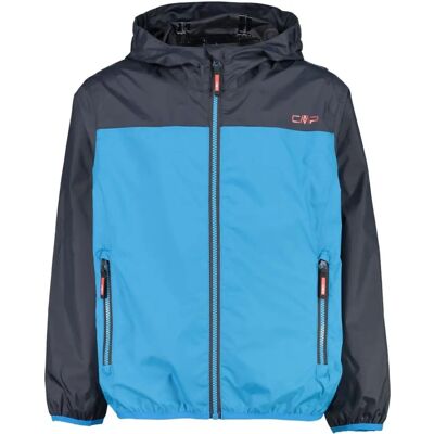 CMP Kids Rain Jacket - Fixed Hood - Blue - 110 - Rain Jacket CMP Kids Rain Jacket - Fixed Hood - Blue - 110 - Rain Jacket