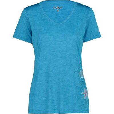 T-shirt Femme Montagne Manches Courtes Bleu - T-shirt T-shirt Femme Montagne Manches Courtes Bleu - T-shirt