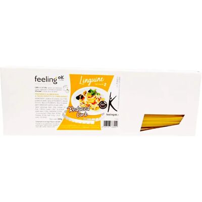 Feeling Ok Linguine Pasta Optimize - Basso in carboidrati, Ricco di fibre, 500g Feeling Ok Linguine Pasta Optimize - Basso in carboidrati, Ricco di fibre, 500g