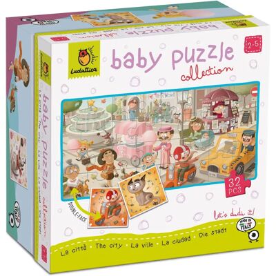 Ludattica Baby Puzzle - The City 67x32cm 32pcs Ludattica Baby Puzzle - The City 67x32cm 32pcs