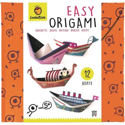 Bateaux en Origami Facile Ludattica - Jeu Éducatif - Publicité Bateaux en Origami Facile Ludattica - Jeu Éducatif - Publicité