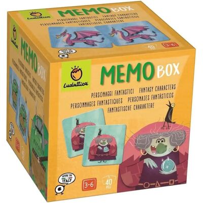 Memobox - Personnages Fantastiques Ludattica - Jeu de société éducatif 3+ - Publicité Memobox - Personnages Fantastiques Ludattica - Jeu de société éducatif 3+ - Publicité