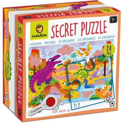 Puzzle de Dinosaurs Ludattica - 24 pièces - 50x35cm - Puzzle pour enfants - Publicité Puzzle de Dinosaurs Ludattica - 24 pièces - 50x35cm - Puzzle pour enfants - Publicité