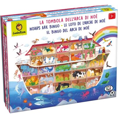 Ludattica L'Arca di Noè Bingo - Gioco da Tavolo - Multicolore Ludattica L'Arca di Noè Bingo - Gioco da Tavolo - Multicolore