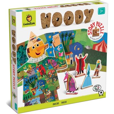 Παζλ Woody Story - Πινόκιο 24 τεμάχια Παζλ Woody Story - Πινόκιο 24 τεμάχια