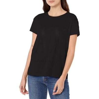ARMANI EXCHANGE AX Vêtements Femme XL T-Shirt Noir ARMANI EXCHANGE AX Vêtements Femme XL T-Shirt Noir