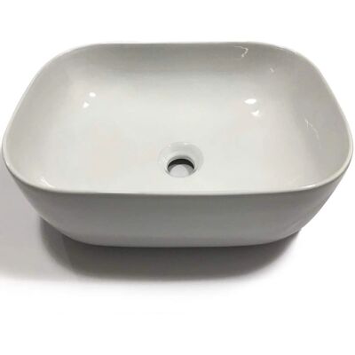 OGOMONDO Lavabo Rettangolare in Ceramica Bianca - 45,5x32,5x13,5 cm OGOMONDO Lavabo Rettangolare in Ceramica Bianca - 45,5x32,5x13,5 cm