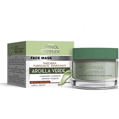 Retinol Complex - 205 - Argilla verde - 50 ml - Maschera viso Retinol Complex - 205 - Argilla verde - 50 ml - Maschera viso