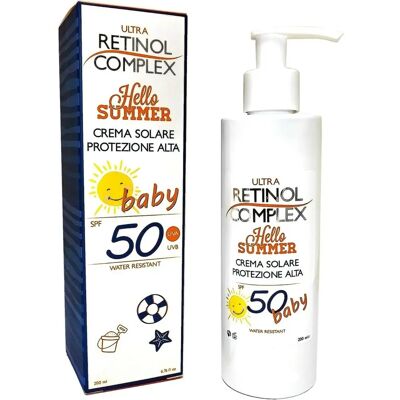 Crema Solare Bambini SPF 50 Complesso Retinolo Crema Solare Bambini SPF 50 Complesso Retinolo