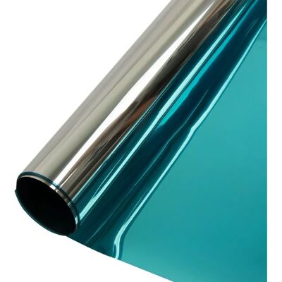 STICKERSLAB - Pellicola specchio 76x300cm - Argento/Azzurro STICKERSLAB - Pellicola specchio 76x300cm - Argento/Azzurro