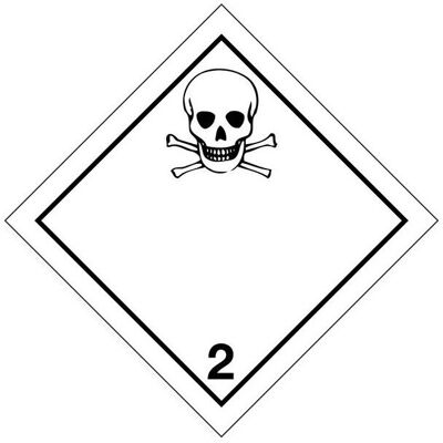 STICKERSLAB - Gas tossici - 100x100mm - 10 pezzi - Label STICKERSLAB - Gas tossici - 100x100mm - 10 pezzi - Label