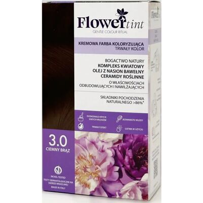 Flowertint Ciemnobrązowy - Trwała Farba do Włosów Flowertint Ciemnobrązowy - Trwała Farba do Włosów