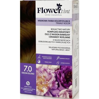 Flowertint Medium Blonde - Permanente Haarverf in Crème Flowertint Medium Blonde - Permanente Haarverf in Crème