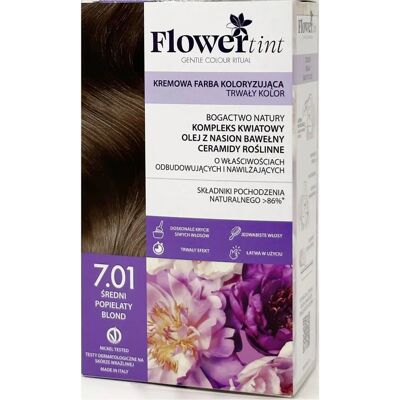 Flowertint Średni Chłodny Blond - Trwała Farba Do Włosów - 60ml Flowertint Średni Chłodny Blond - Trwała Farba Do Włosów - 60ml