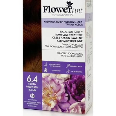Flowertint Ciemny Blond Miedziany - Trwała Farba do Włosów Flowertint Ciemny Blond Miedziany - Trwała Farba do Włosów