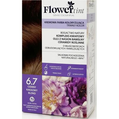 Flowertint Brąz Cacao 6.7 - Farba do włosów Flowertint Brąz Cacao 6.7 - Farba do włosów