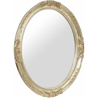 Specchio da Parete Biscottini - Finitura Legno Argento Antico - Made in Italy Specchio da Parete Biscottini - Finitura Legno Argento Antico - Made in Italy