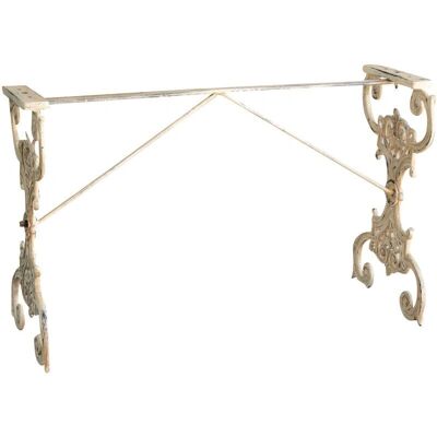 Biscottini - Heavy Cast Iron Garden Table Base - Interior & Exterior Support Biscottini - Heavy Cast Iron Garden Table Base - Interior & Exterior Support
