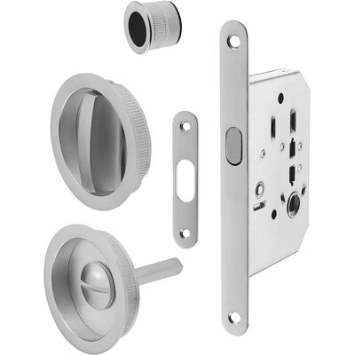 Kit Serratura Bagno Bonaiti E50 mm - Per Porte Scorrevoli Kit Serratura Bagno Bonaiti E50 mm - Per Porte Scorrevoli