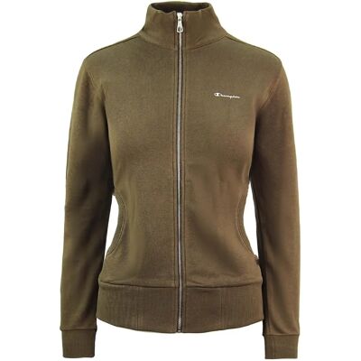 Champion Heritage Fit Zip Up Sweatshirt - Womens Brown Track Top Champion Heritage Fit Zip Up Sweatshirt - Womens Brown Track Top