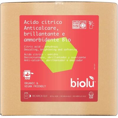 Biolù Ácido cítrico bio 15 kg de polvo Biolù Ácido cítrico bio 15 kg de polvo