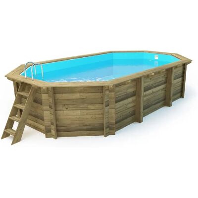 Piscina Ottagonale in Legno Losa Legnami - 657x407 cm Piscina Ottagonale in Legno Losa Legnami - 657x407 cm
