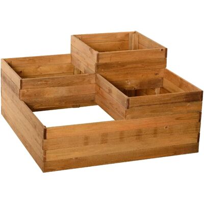 Vaso da giardino in Pino Impregnato LOSA LEGNAMI - 90x90x46cm Vaso da giardino in Pino Impregnato LOSA LEGNAMI - 90x90x46cm