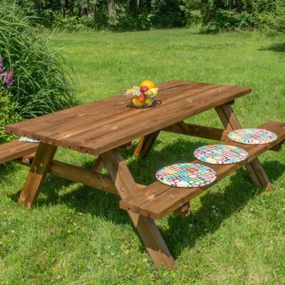 Tavolo da Picnic in Legno Marrone Losa - Arredo da Giardino Tavolo da Picnic in Legno Marrone Losa - Arredo da Giardino
