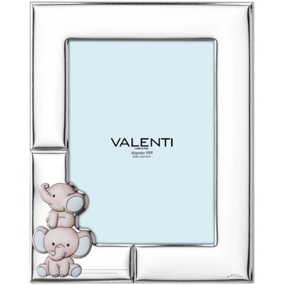 Valenti Argenti Blaues Elefanten-Bildrahmen 13x18cm - Bilderrahmen für Baby Geburt oder Taufe Valenti Argenti Blaues Elefanten-Bildrahmen 13x18cm - Bilderrahmen für Baby Geburt oder Taufe