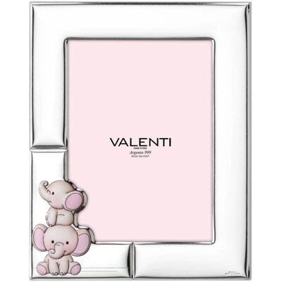 Valenti Argenti Rosa Elefanten 13x18 cm - Bilderrahmen mit rosa Elefanten Valenti Argenti Rosa Elefanten 13x18 cm - Bilderrahmen mit rosa Elefanten