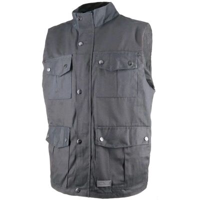 Gilet Moto Oj Atmosfere - Multitasche in cotone - Riflettente - L Gilet Moto Oj Atmosfere - Multitasche in cotone - Riflettente - L
