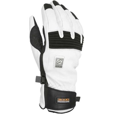Guanti Level Gloves Impermeabili da Sci in Pelle - Uomo, Nero/Bianco, S Guanti Level Gloves Impermeabili da Sci in Pelle - Uomo, Nero/Bianco, S