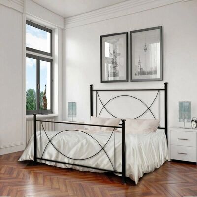Letto in ferro Argonauta 126x208cm con Poggiapiedi - Letto Letto in ferro Argonauta 126x208cm con Poggiapiedi - Letto