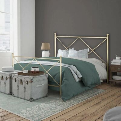 IPERBRIKO Eisenbett Elfenbein - Traditionelles Design - Made in Italy IPERBRIKO Eisenbett Elfenbein - Traditionelles Design - Made in Italy