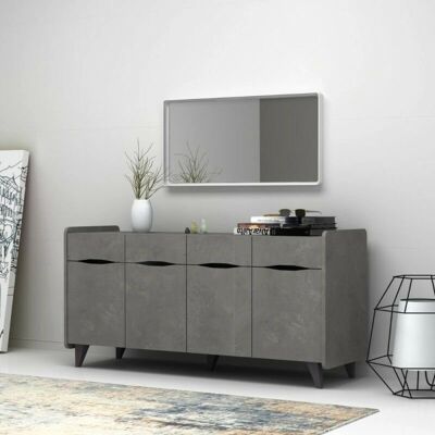 Iperbriko Modernes Zement Sideboard - 140x45x72 cm Iperbriko Modernes Zement Sideboard - 140x45x72 cm