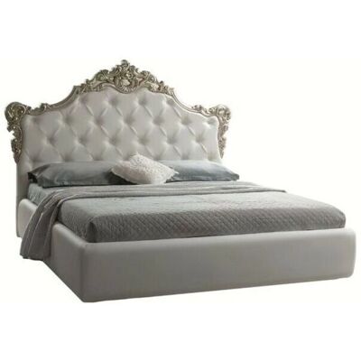 Cama Savoia - Eco-cuero con Almacenamiento - 194x209x140 cm Cama Savoia - Eco-cuero con Almacenamiento - 194x209x140 cm
