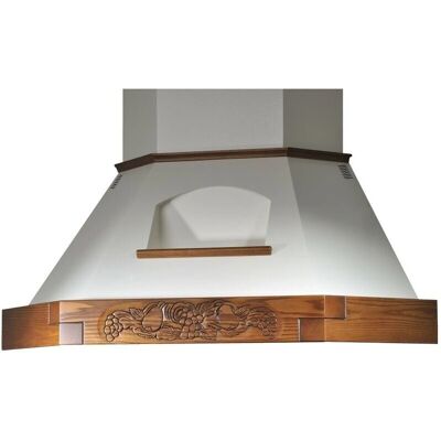 Webmarketpoint - Cappa angolo rustica bianca - 100x100 cm - Ventilazione cucina Webmarketpoint - Cappa angolo rustica bianca - 100x100 cm - Ventilazione cucina