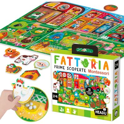 Headu Fattoria Prime Scoperte Montessori - Pädagogisches Bauernhofspiel für Kinder 2-4 Headu Fattoria Prime Scoperte Montessori - Pädagogisches Bauernhofspiel für Kinder 2-4