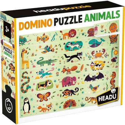 Headu - Domino Puzzle Animals - Puzzle - Stimola percezione visiva e memoria Headu - Domino Puzzle Animals - Puzzle - Stimola percezione visiva e memoria