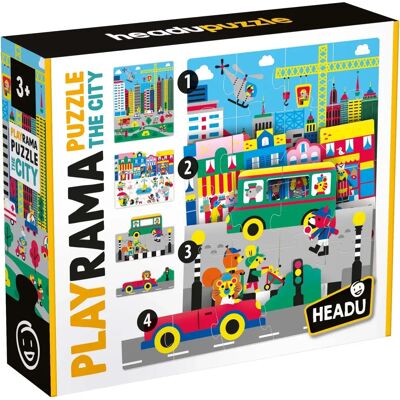 Headu - Babyrama Puzzle Die Stadt Ecoplay - Puzzle Headu - Babyrama Puzzle Die Stadt Ecoplay - Puzzle