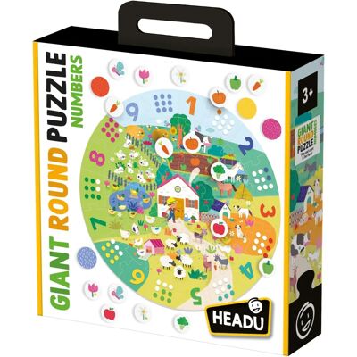 Headu - Puzzle rotondo con numeri - Ecoplay Headu - Puzzle rotondo con numeri - Ecoplay