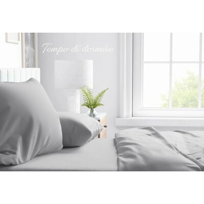 TEX FAMILY - Tempo di Dormire - Grigio Perla - Set lenzuola TEX FAMILY - Tempo di Dormire - Grigio Perla - Set lenzuola