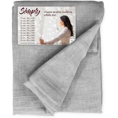 TEX FAMILY - SIMPLY Grigio - 45x150 cm - Tenda TEX FAMILY - SIMPLY Grigio - 45x150 cm - Tenda