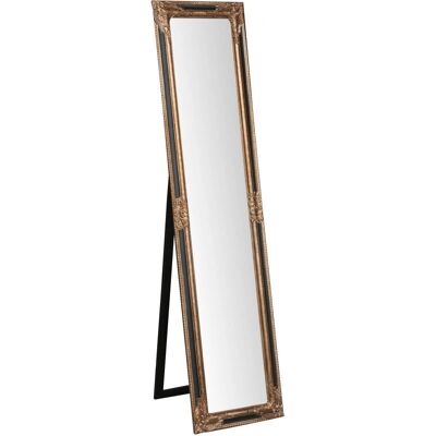 Biscottini Floor Mirror - Wooden Frame - Handcrafted Silver Finish - Romantic Style Biscottini Floor Mirror - Wooden Frame - Handcrafted Silver Finish - Romantic Style